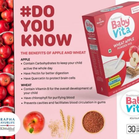 Babyvita Wheat Apple Powder Mix – 200g