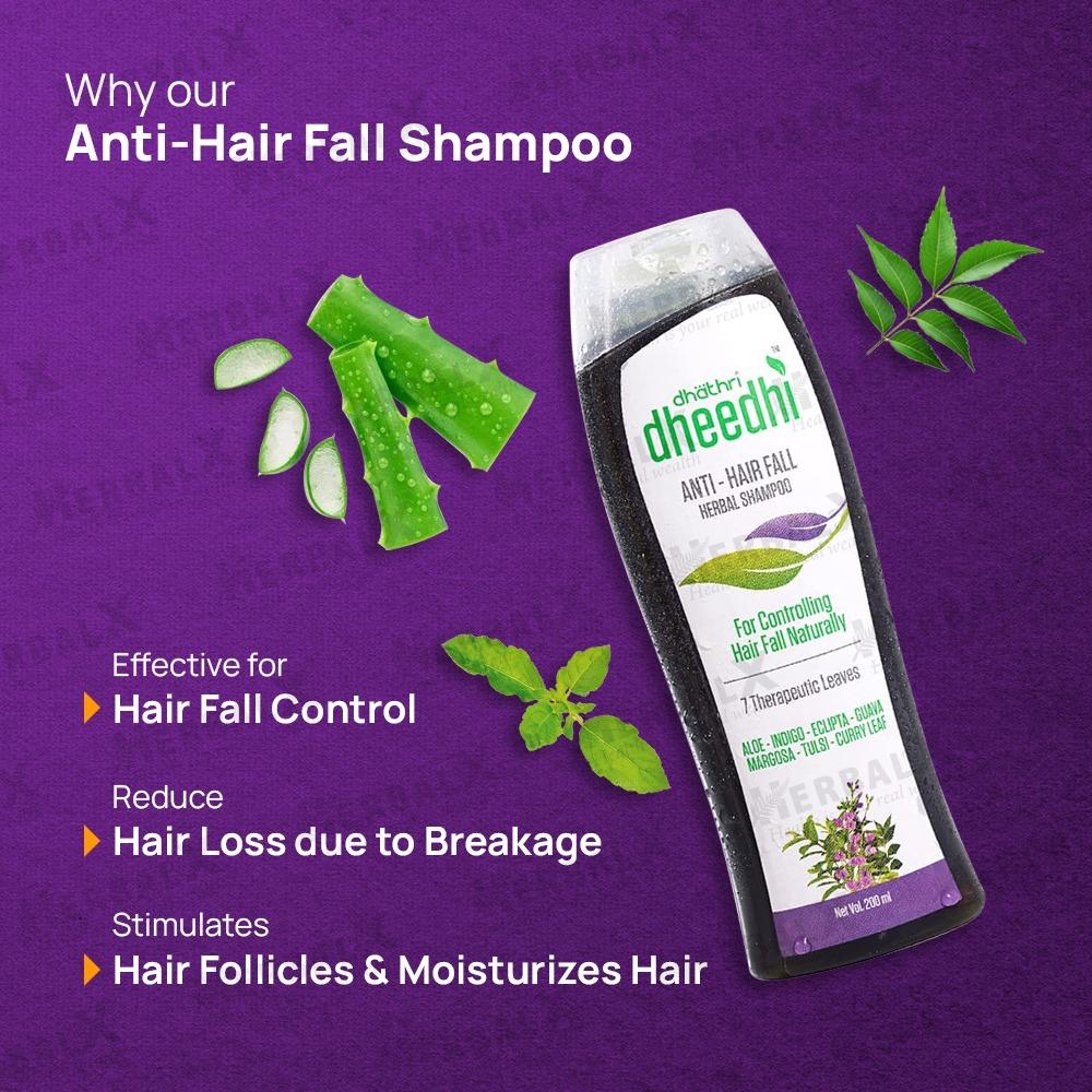 Dhathri Anti Hairfall Shampoo | Hair Fall Control | Hair Growth | Sulfate Free - 200ml - Image 3