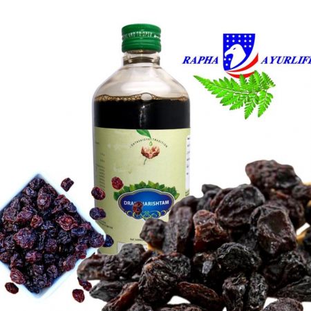 Draksharishtam | Non-Constipating Iron Tonic | Herbal Blood Purifier | Boost Hemoglobin - 450ml
