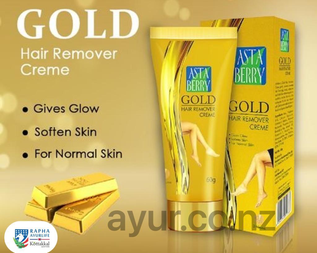 3 x Gold Hair Remover Cream – (Normal Skin) 60g – KOTTAKKAL AYURVEDA NZ