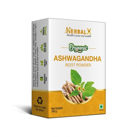 HerbalX Organic Ashwagandha Powder | Energy | Vitality & Stress | Pack of 100g