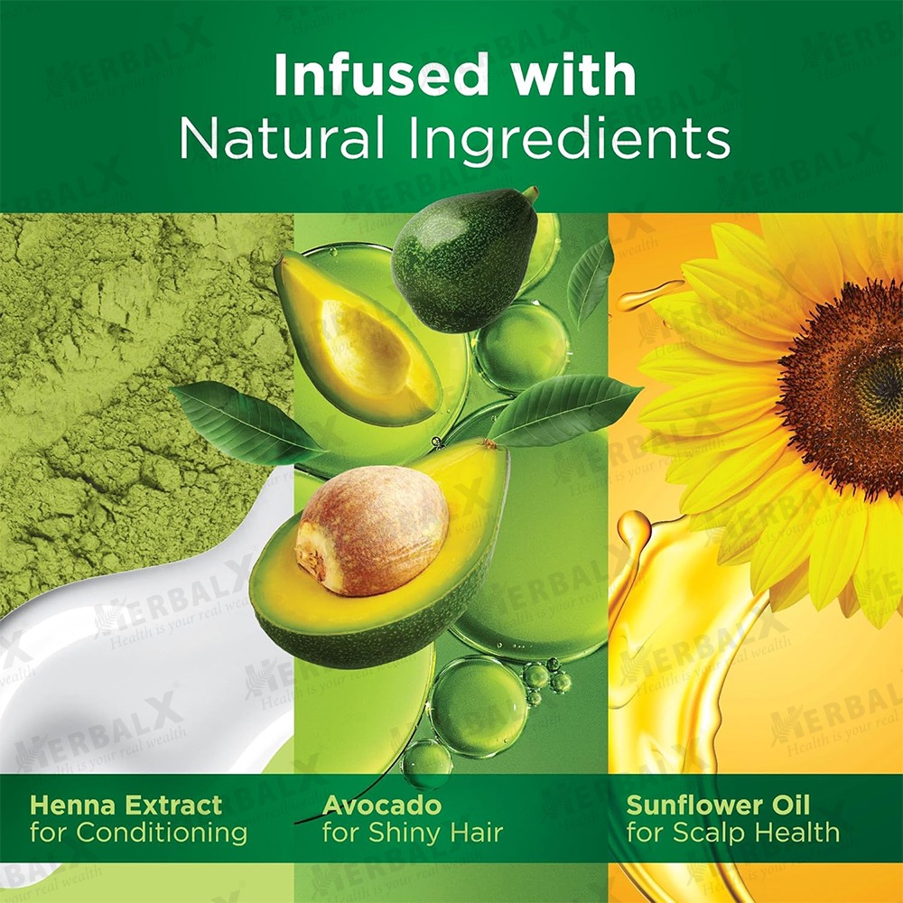 Nisha Permanent Hair Color Natural Black | Henna Extract | Silky & Shiny | 100% Grey Coverage | Ammonia Free - 60g+60ml - Image 2