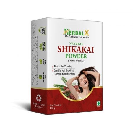 HerbalX Shikakai Powder | Natural Hair Shampoo | Prevents Hair Fall & Dandruff - 100 gm
