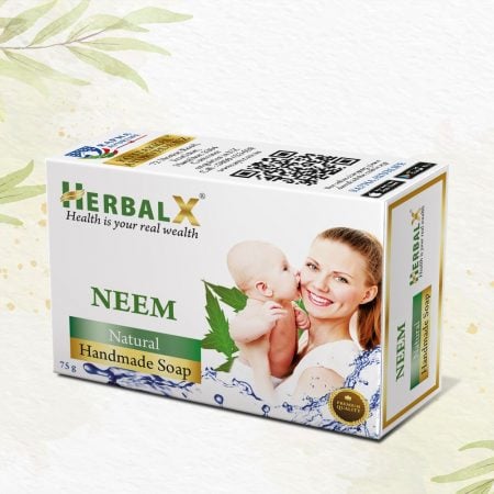 HerbalX Neem Soap | Anti-bacterial | Antiseptic | Soap 75g