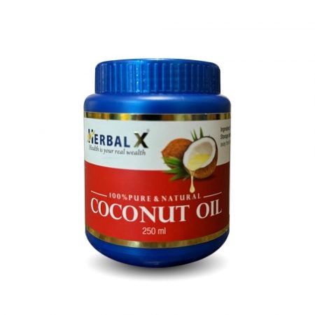 HerbalX Coconut Hair Oil | 100% Pure & Natural | For Long, Strong & Gorgeous Hair