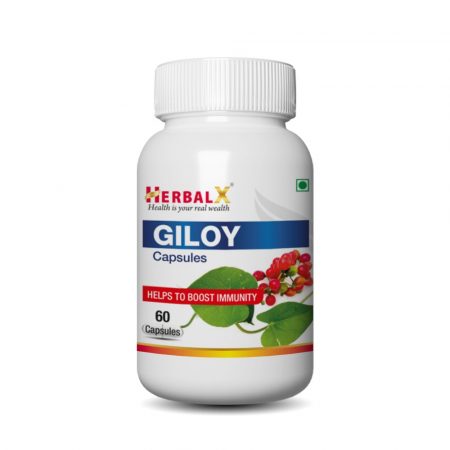 HerbalX Giloy / Guduchi | Immunity Booster | Healthy Digestion | Blood Purification | 60 Vegan Capsules 500mg