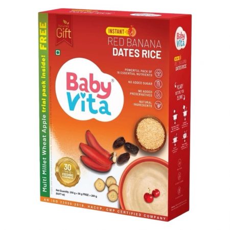 Babyvita Instant Red Banana Dates Rice Powder - 250g