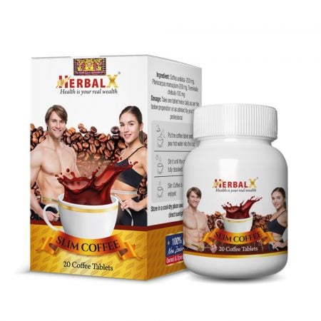 HerbalX Instant Slim Coffee | Diet Support | Healthy Metabolism | 20 Vegan Coffee Tablets