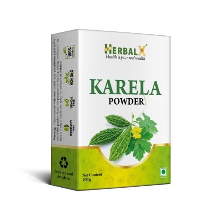 HerbalX Karela / Bitter Melon Powder | Metabolic Wellness | Momordica charantia 100 g
