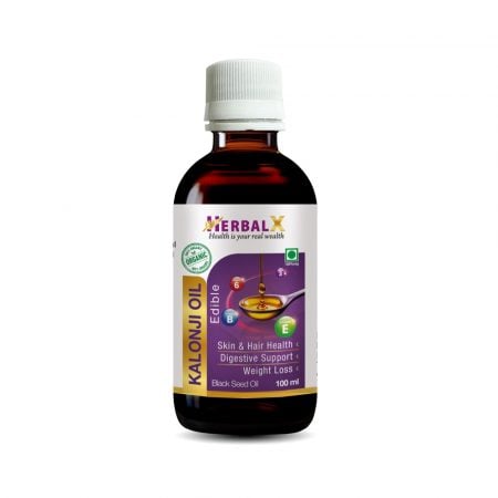 HerbalX Black Seed / Kalonji Oil | Weight Loss | Skin & Hair Health | 100% Pure & Organic 100ml