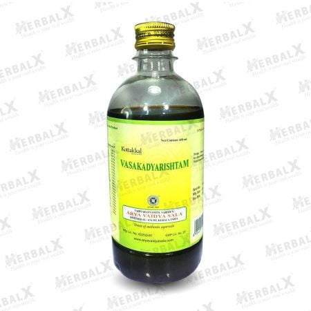 Kottakkal Vasakadyarishtam Tonic | Treats Asthma, Bronchitis, Hoarseness & Allergic Rhinitis - 450ml