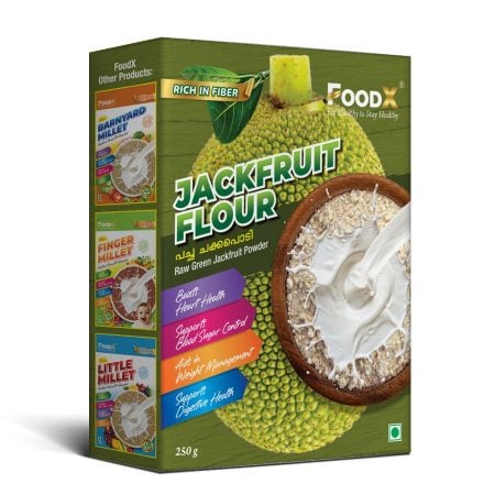 FoodX Jackfruit Powder | Raw Green Jackfruit Flour | Gluten Free | Helps Control Sugar | Fiber-Rich Superfood - 250 g