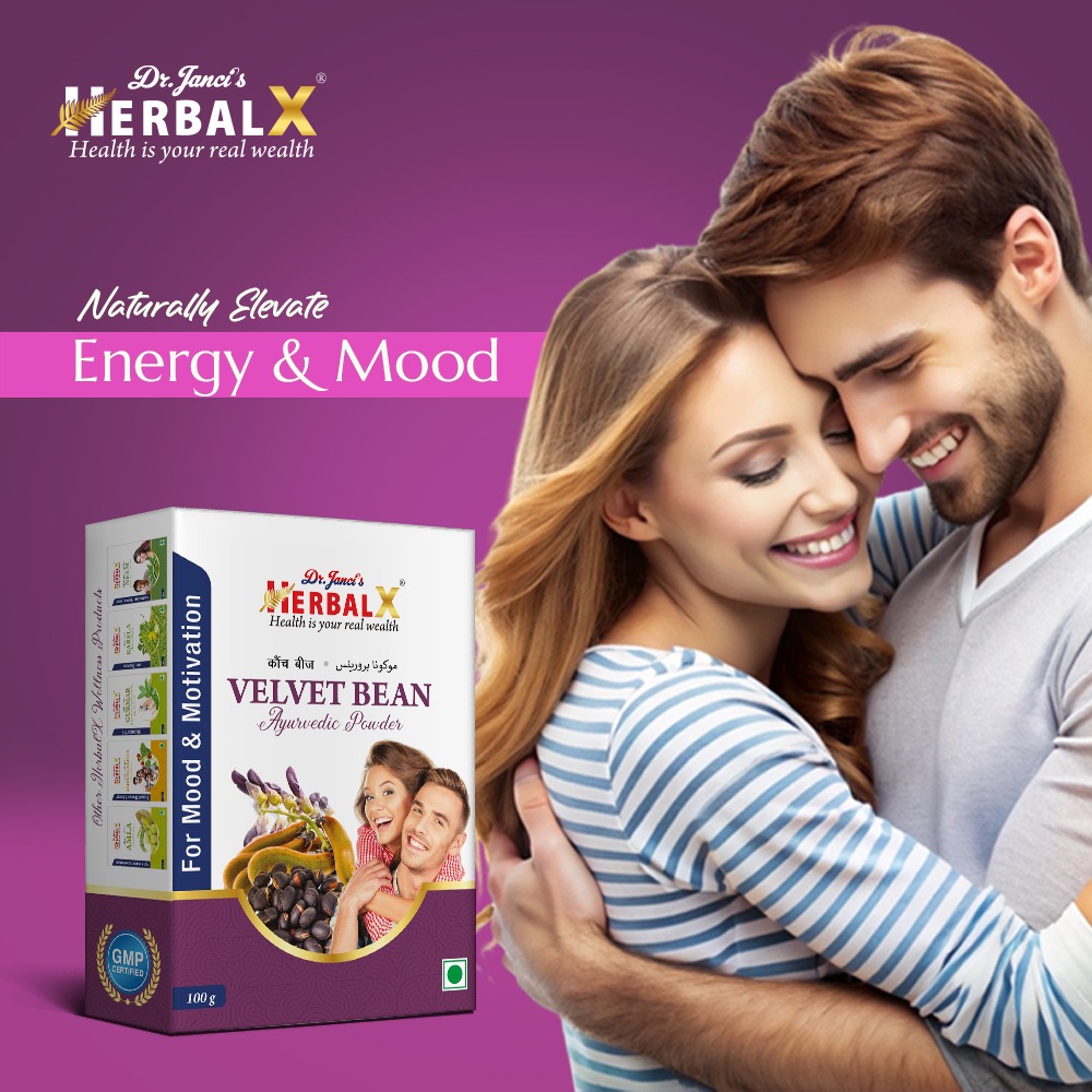 HerbalX Velvet Bean Powder | Kapikachu | Mucuna Pruriens | Mood & Motivation -100g - Image 3