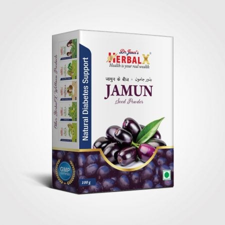 HerbalX Jamun Seed Powder | Diabetes Care | Black Plum | Ayurvedic Powder - 100 g