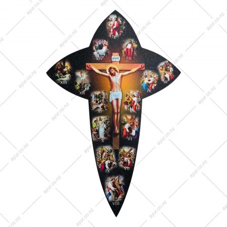 Board - Way of the Cross /  Stations of the Cross | 14 images/reliefs depicting Jesus' Passion - Wall Mounted