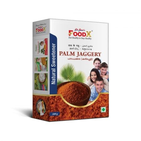 FoodX Natural Palm Jaggery Powder (Karupatti) | Natural Sweetener | Palm Sugar | Substitute For Sugar- 200 g