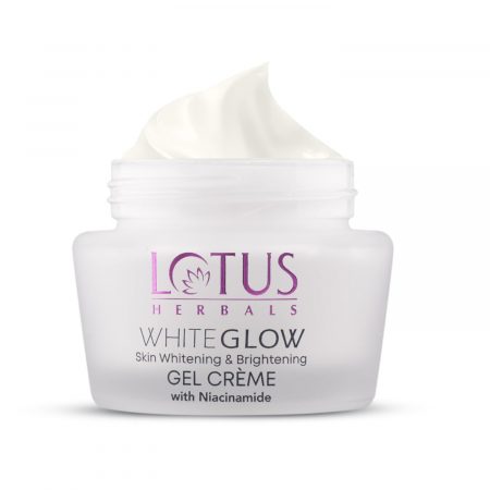 Lotus Herbals White Glow Skin Whitening & Brightening Gel Cream| Removes Dark Spots & Tanning | Gives Radiant Glow | With Niacinamide | For Men And Women| All Skin Types | 40g
